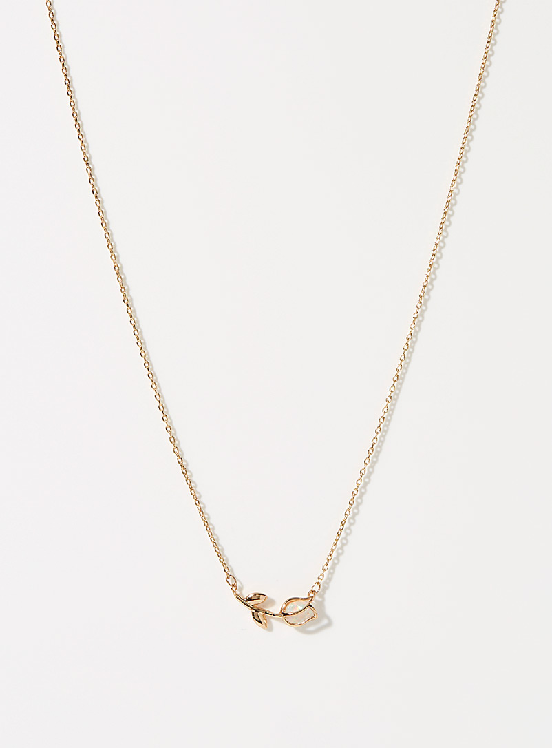 Iridescent Tulip Necklace