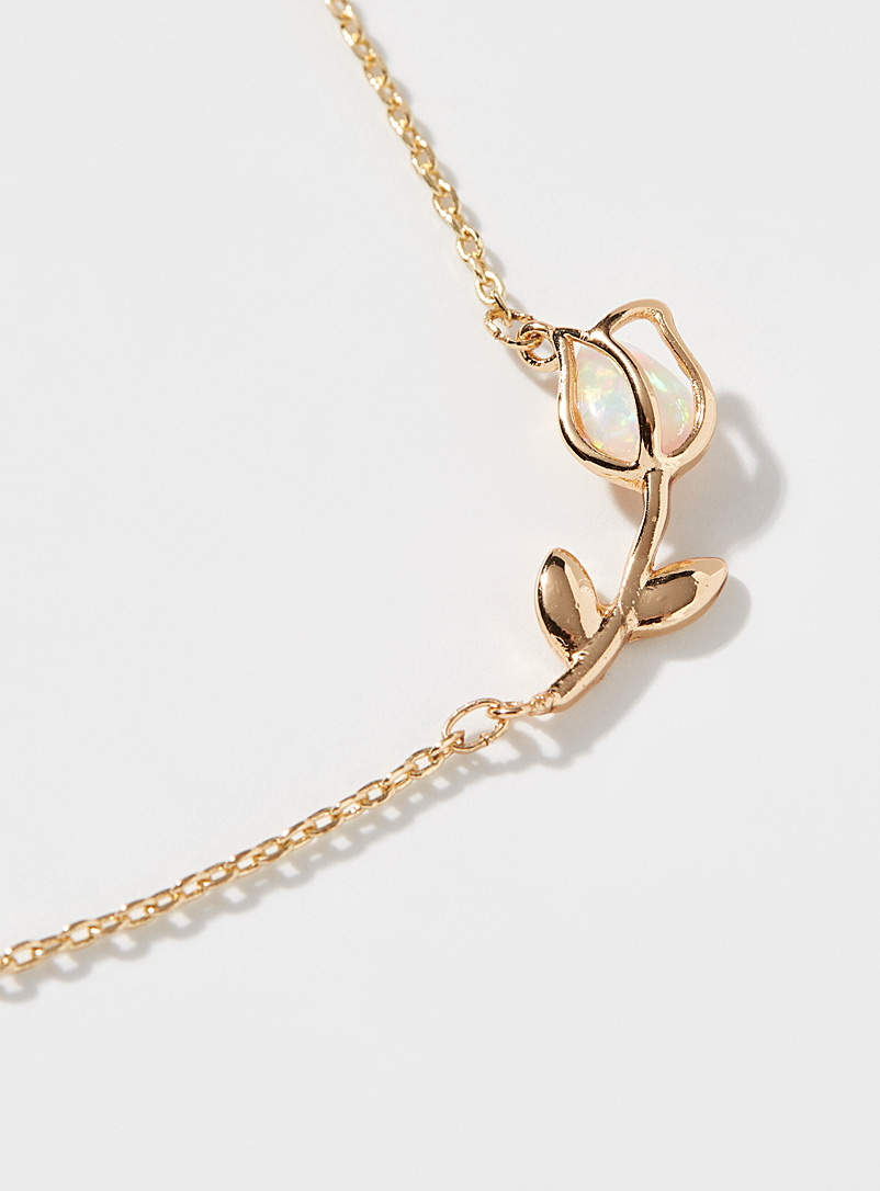 Iridescent tulip necklace product image 2