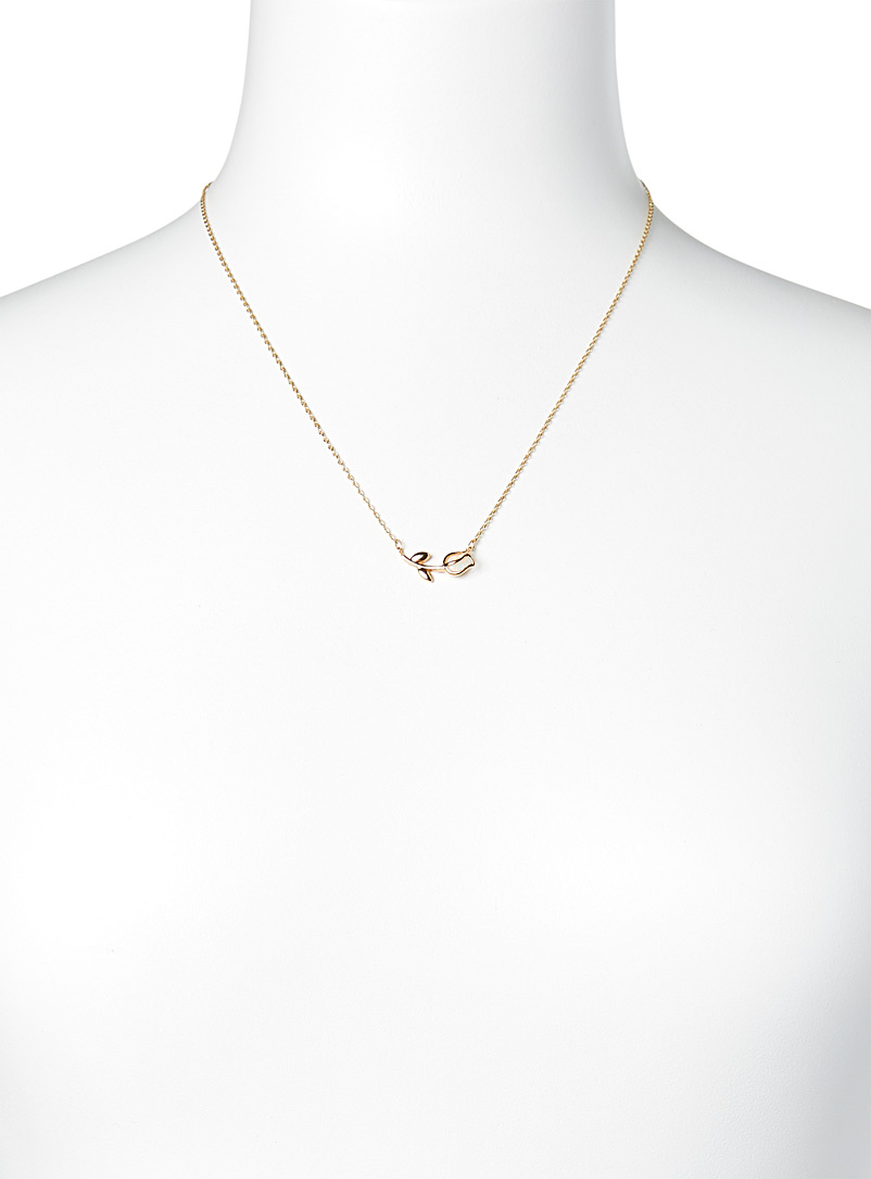 Iridescent tulip necklace product image 3