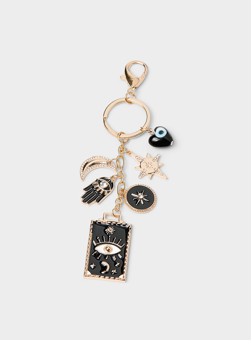 Evil eye sorcery charm key ring product image (primary)
