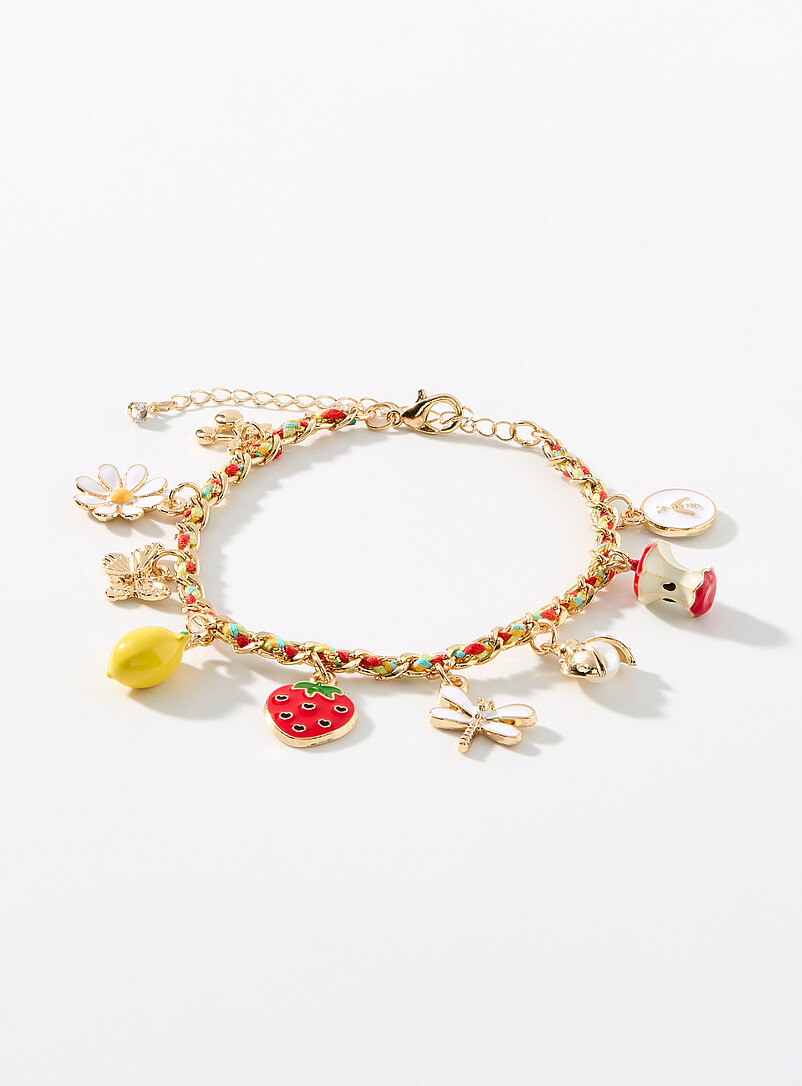 Fun Charm Cord Bracelet
