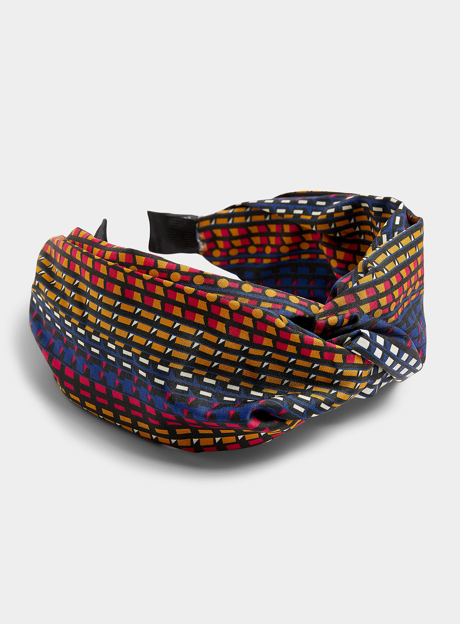 Simons - Women's Geo pattern knotted headband