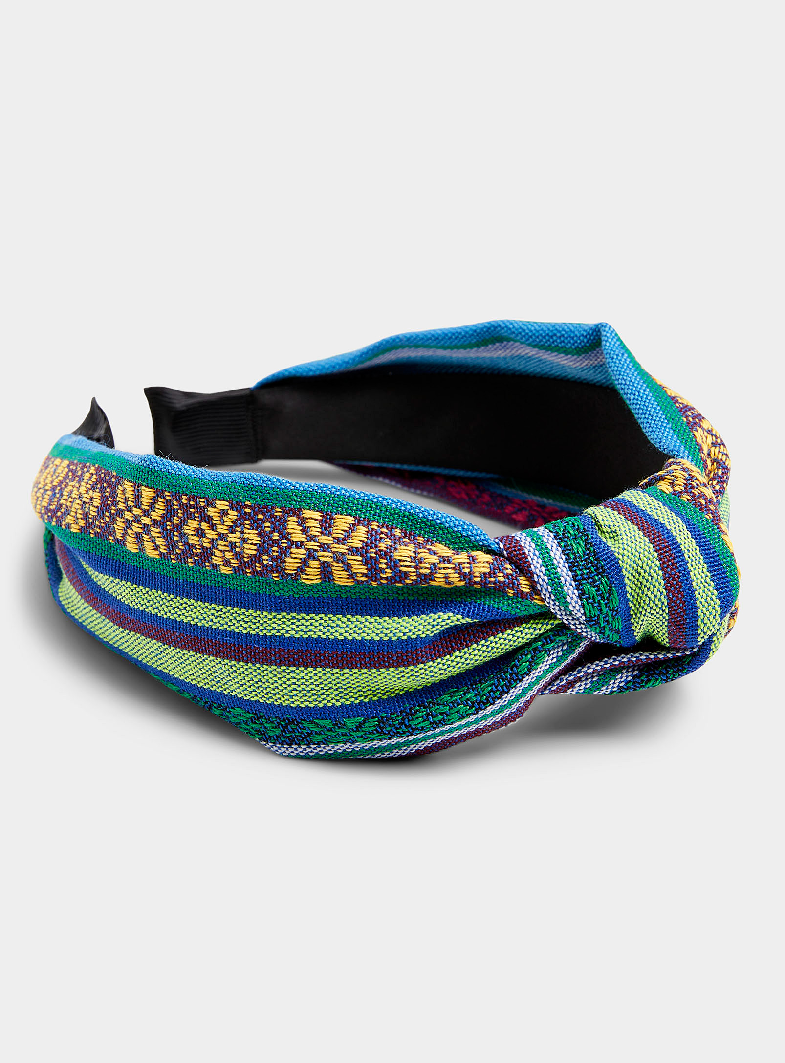 Simons - Women's Vibrant stripe knotted headband