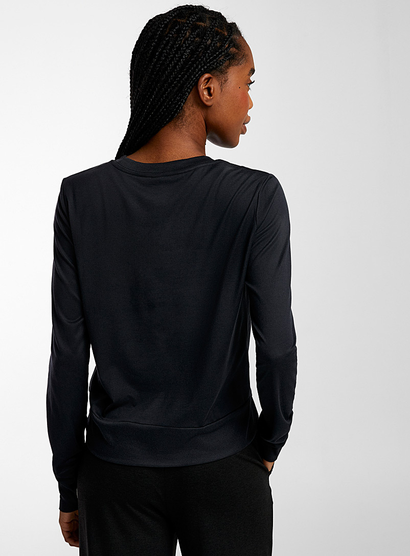 Vuori Black Coast long-sleeve T-shirt for women