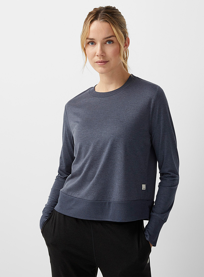 Vuori: Le t-shirt manches longues Coast Bleu pour femme
