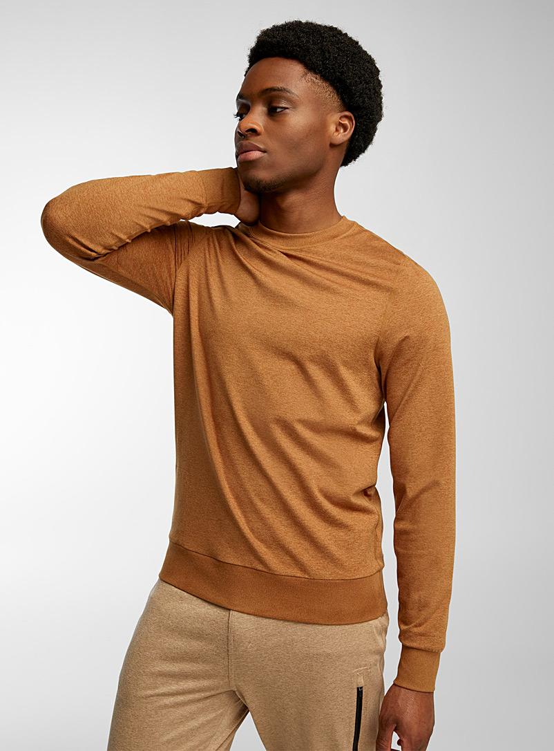 Vuori Brown Ponto light sweatshirt for men