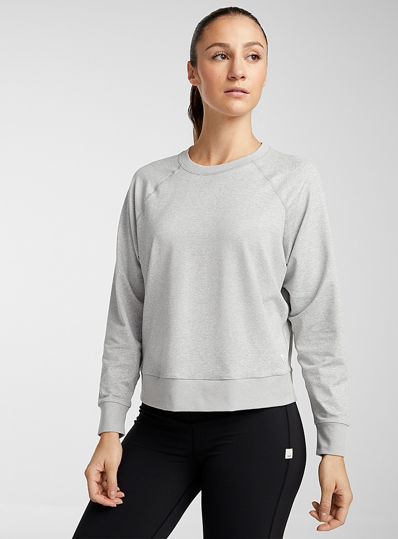 Vuori Grey Halo crew-neck sweatshirt for women