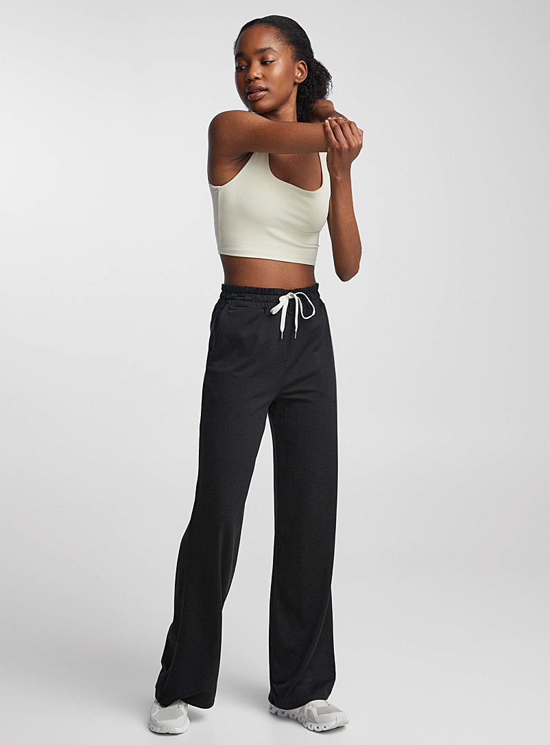 Vuori: Le pantalon ample ultradoux Halo Essential Noir pour femme