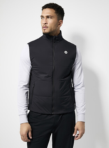 Vuori: La veste matelass&eacute;e sans manches Echo Noir pour homme