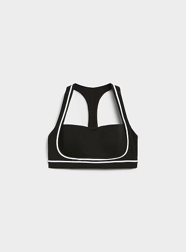 Vuori: Le soutien lis&eacute;r&eacute;s contraste AllTheFeels<sup><small>MC</small></sup> Maintien mod&eacute;r&eacute; Noir pour femme
