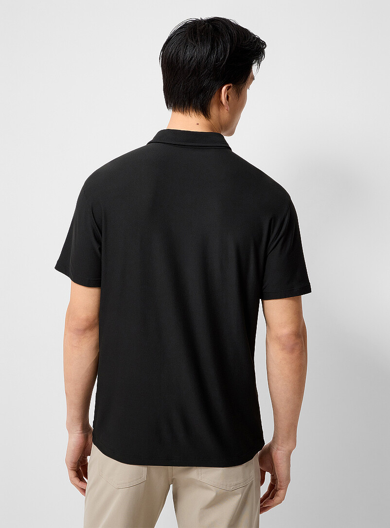 Vuori: Le polo Strato Tech Noir pour homme