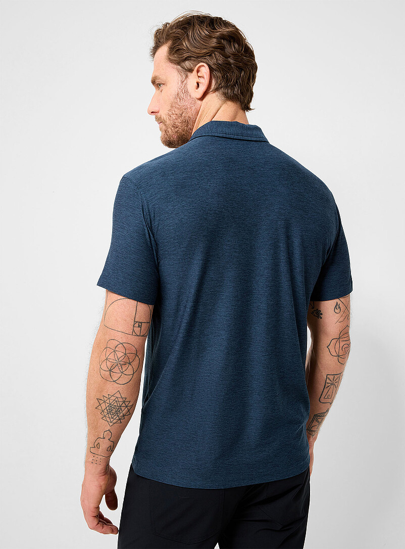 Vuori: Le polo Strato Tech Noir pour homme