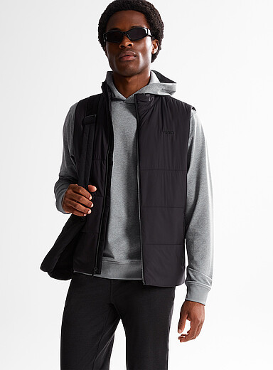 Vuori Black Echo insulating vest for men