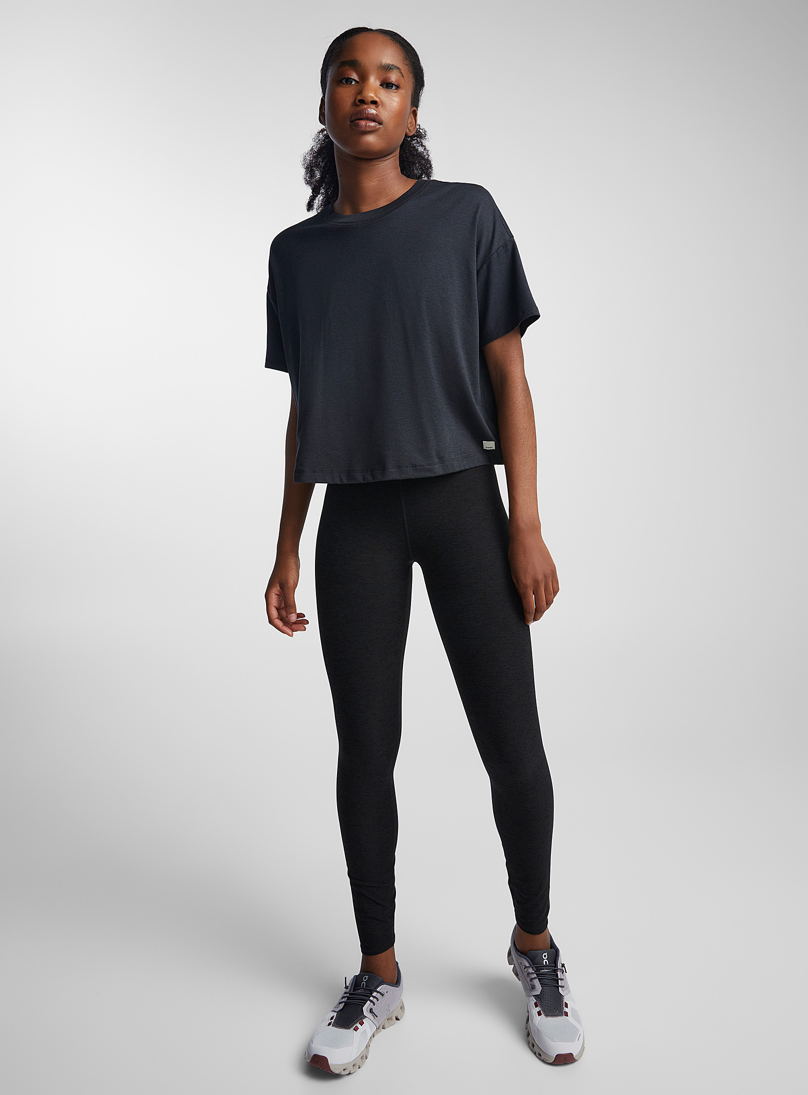 Vuori - Clean Elevation heathered legging (Women, Black, X-LARGE)