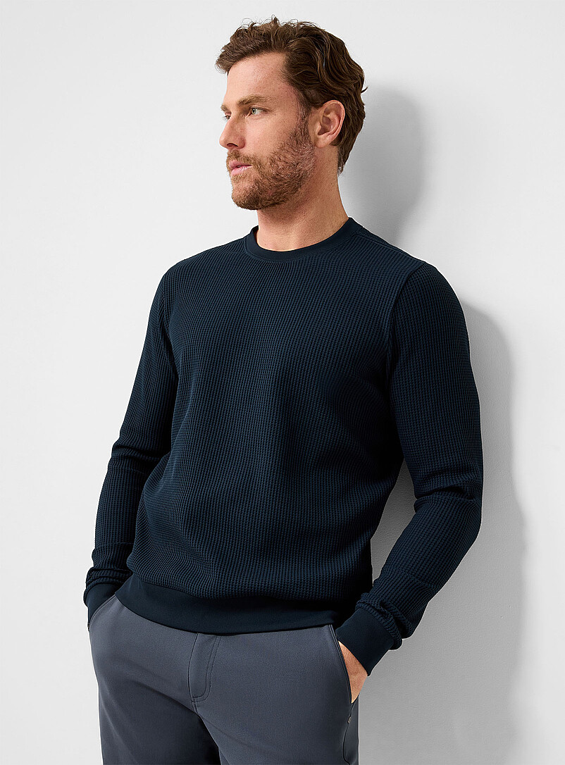 Jamestown Waffle Crew Neck Sweatshirt