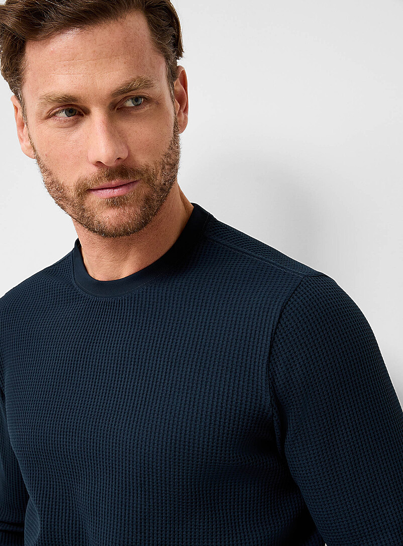 Jamestown waffle crew neck sweatshirt product image 2