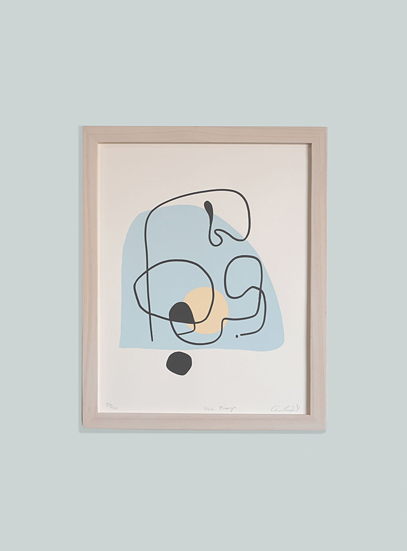 Annie Axtell: L'affiche Une énergie 11 x 14 po Bleu pâle-bleu poudre