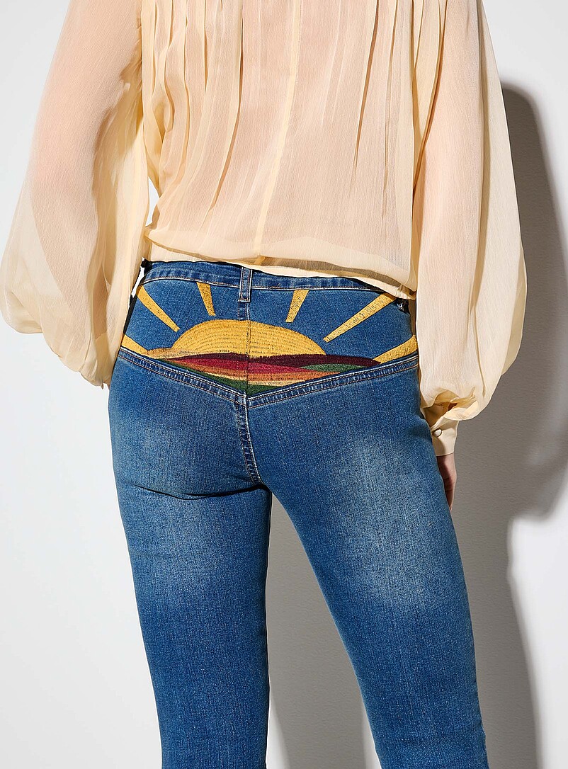 Sunny embroidery bootcut jean product image 3
