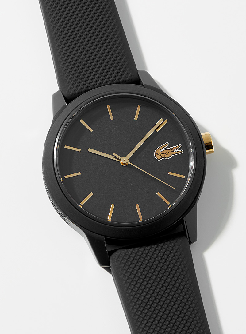 Lacoste Black Black silicone band watch for women