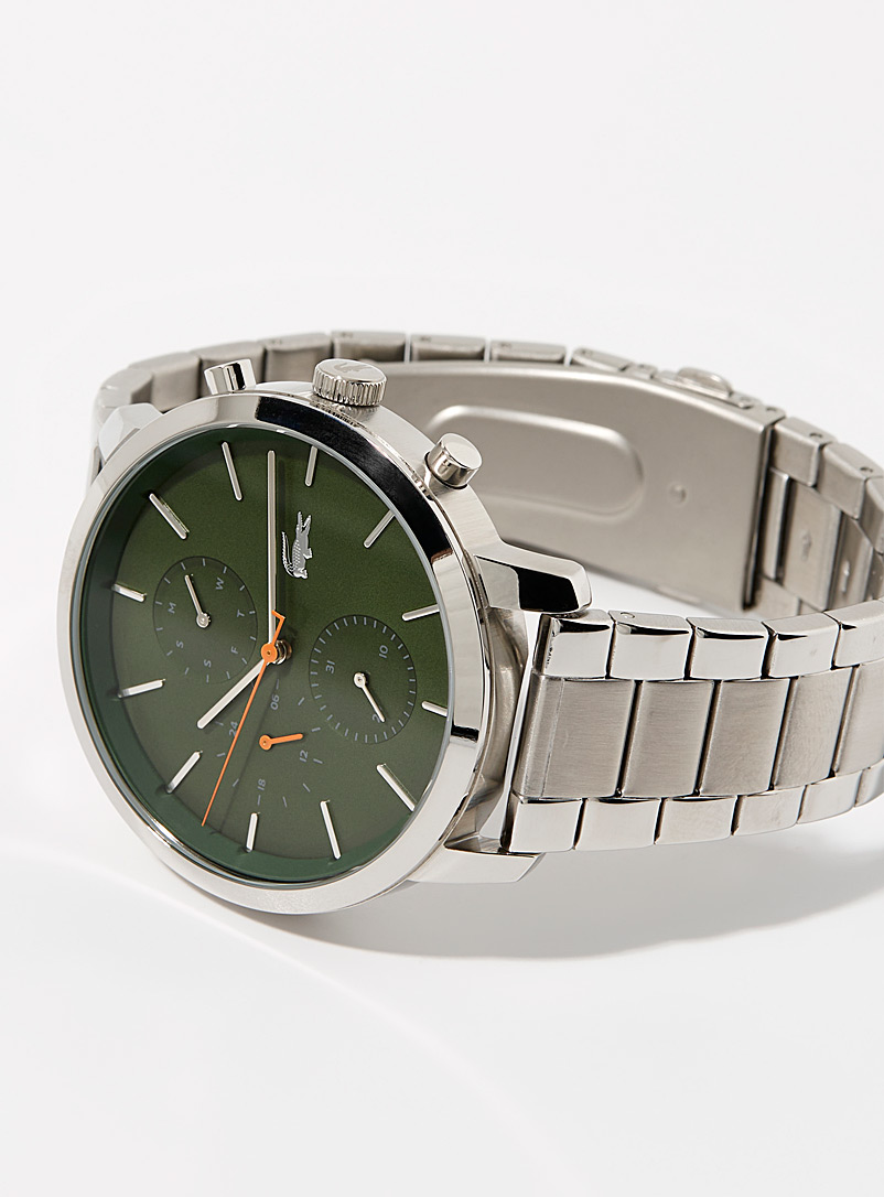 Lacoste Silver Green dial Replay watch for men