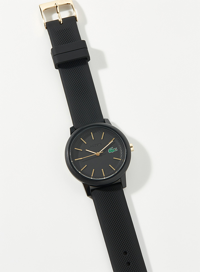 Lacoste Black Black silicone watch for women