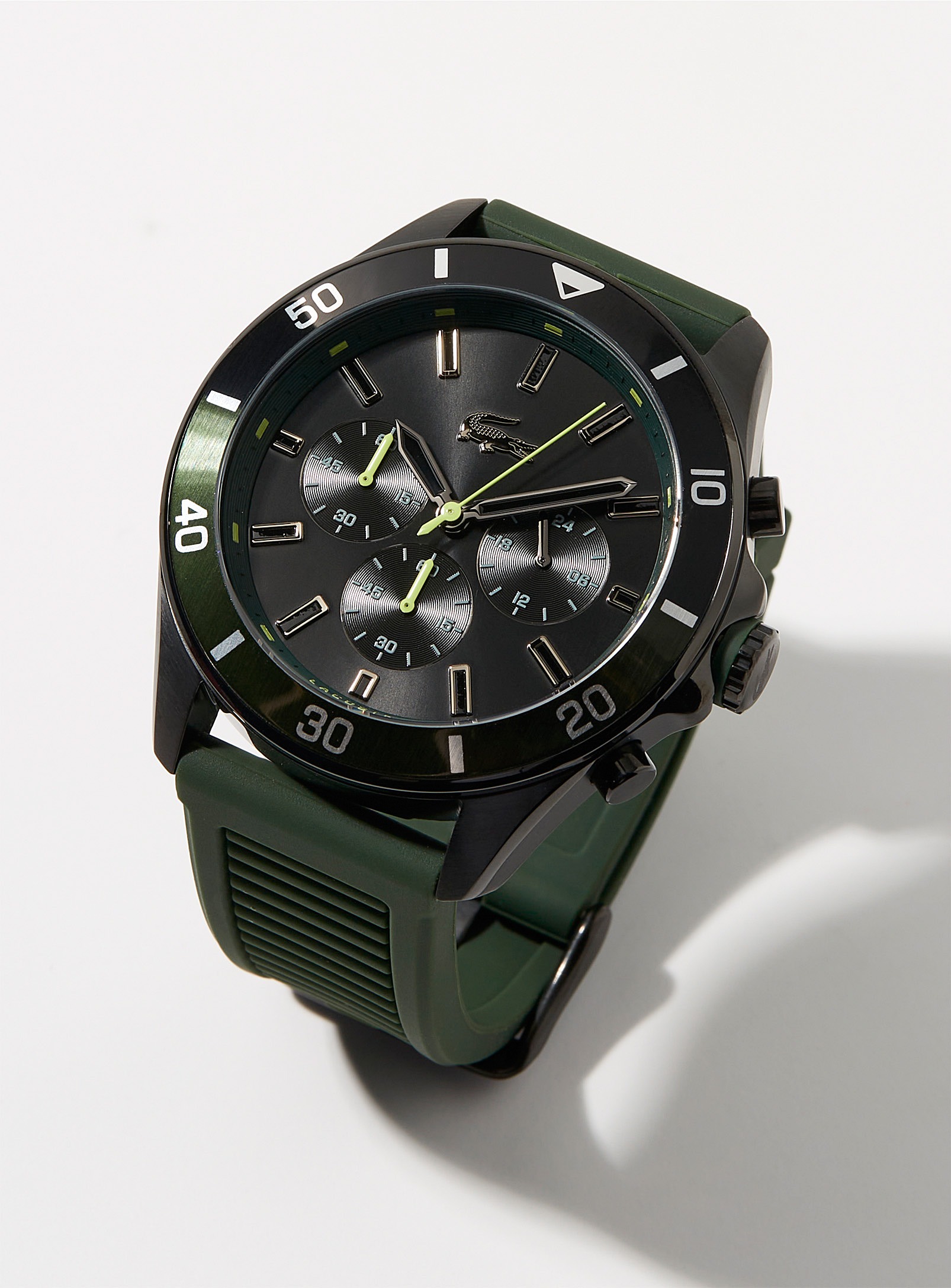 Lacoste - Men's Forest green Tiebreaker watch