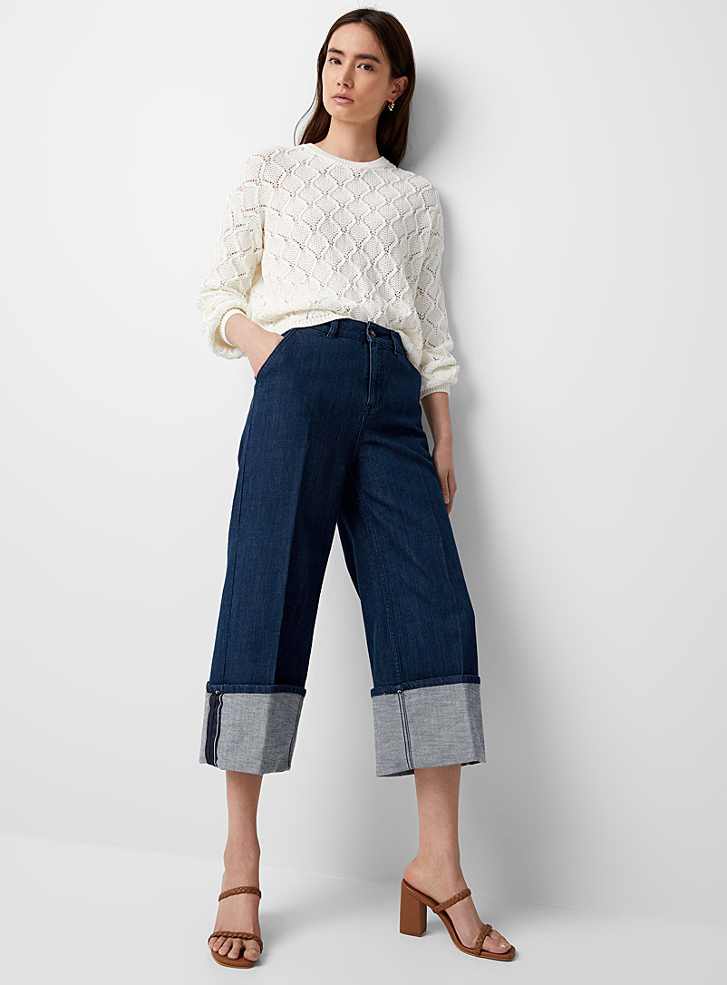 Cuffed wide-leg jean | Sisley | High Rise | Simons