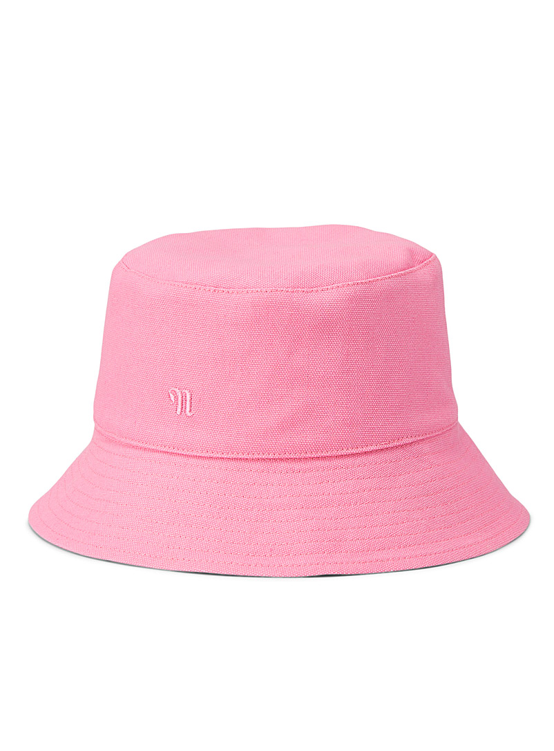 Nanushka Pink Caran bucket hat for women