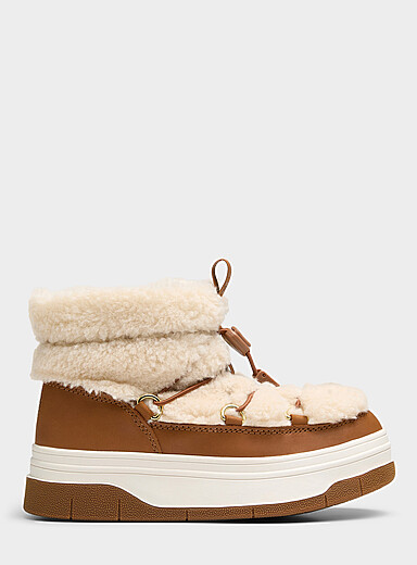Pajar Canada Tan Janie 2.0 faux-shearling winter boots Women for women