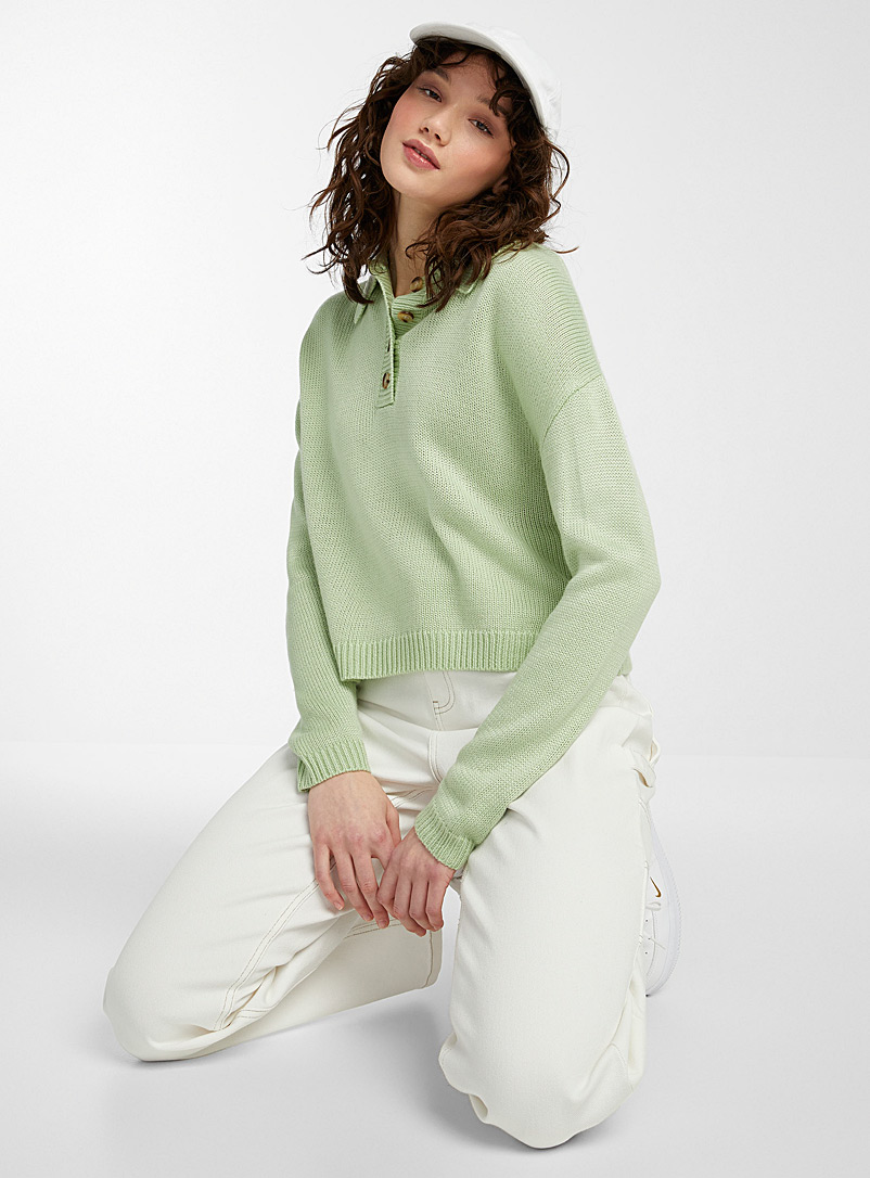 Twik Assorted Loose polo sweater for women