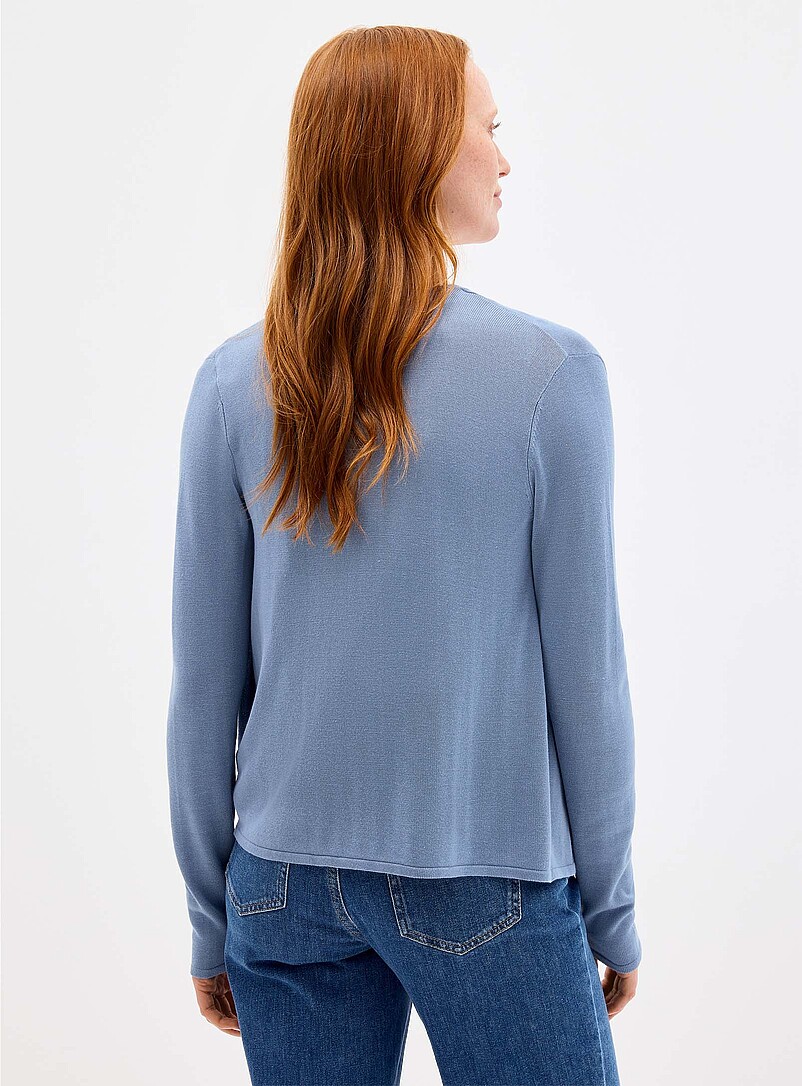 Contemporaine Sand Fluid-knit open-front cardigan for women
