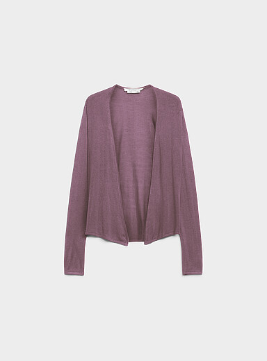 Contemporaine Navy/Midnight Blue Fluid-knit open-front cardigan for women