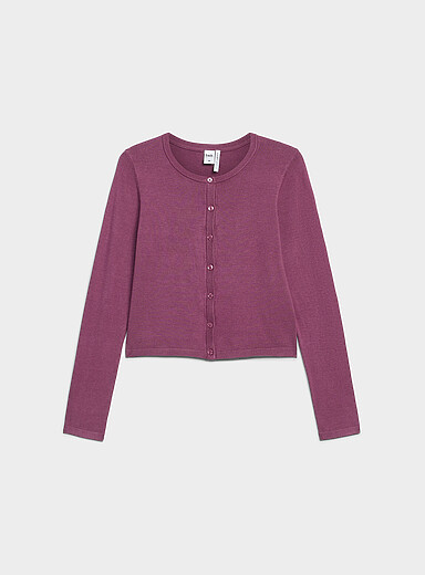 Twik Navy/Midnight Blue Small-button fine-knit cardigan for women