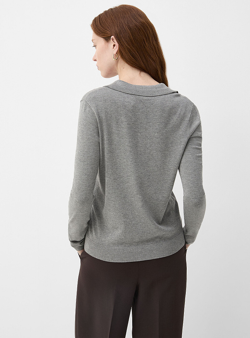 Contemporaine: Le polo extensible uni Bleu royal - Saphir pour femme