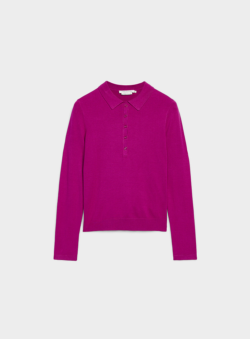 Contemporaine: Le polo extensible uni Bleu royal - Saphir pour femme