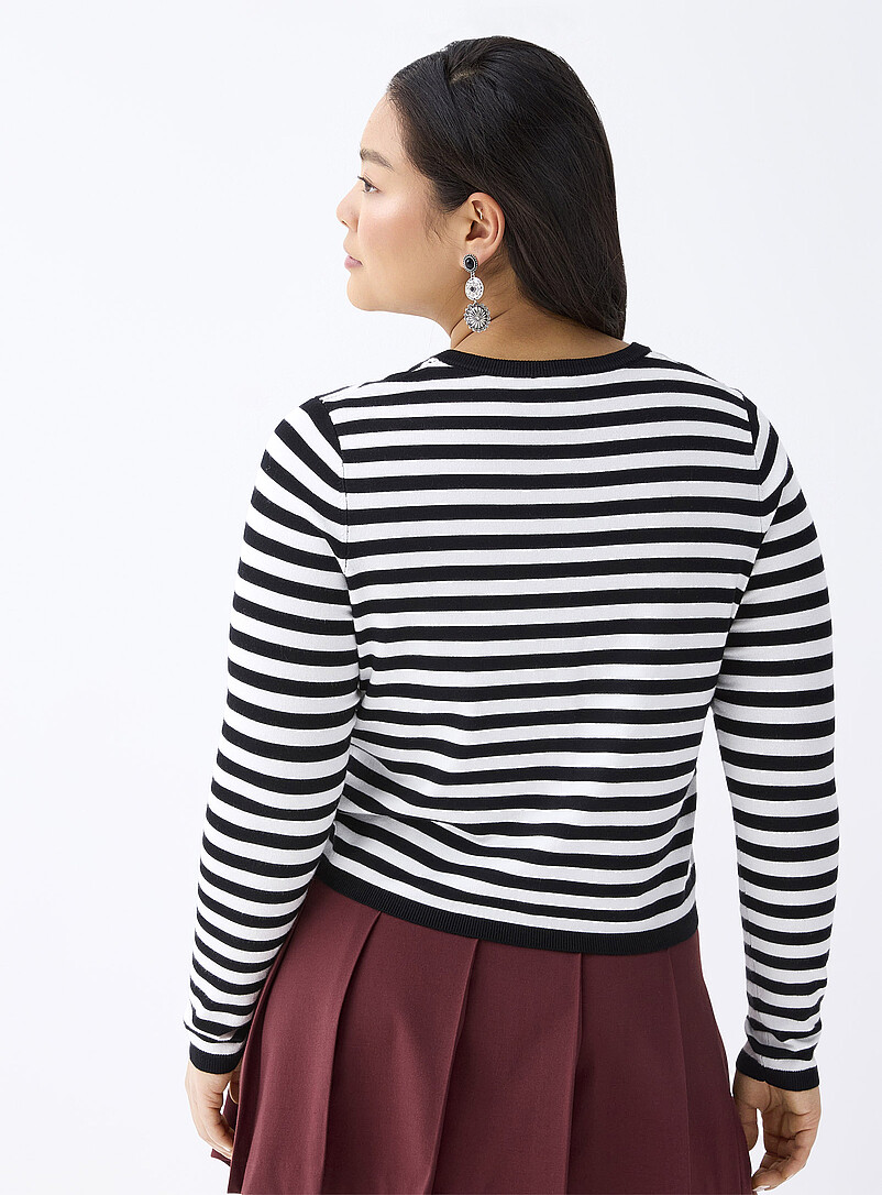 Cardigan Talbots Noir Manches Courtes - Taille M, Mélange Laine, Occasion Très Bon état