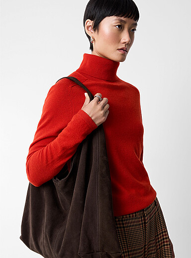 Pure responsible wool turtleneck sweater