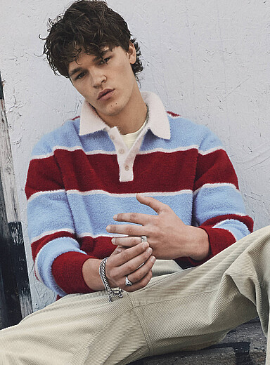 Le polo rugby tricot poilu