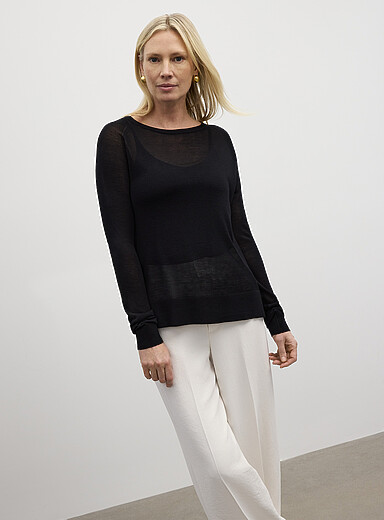 Ultra-fine knit sweater
