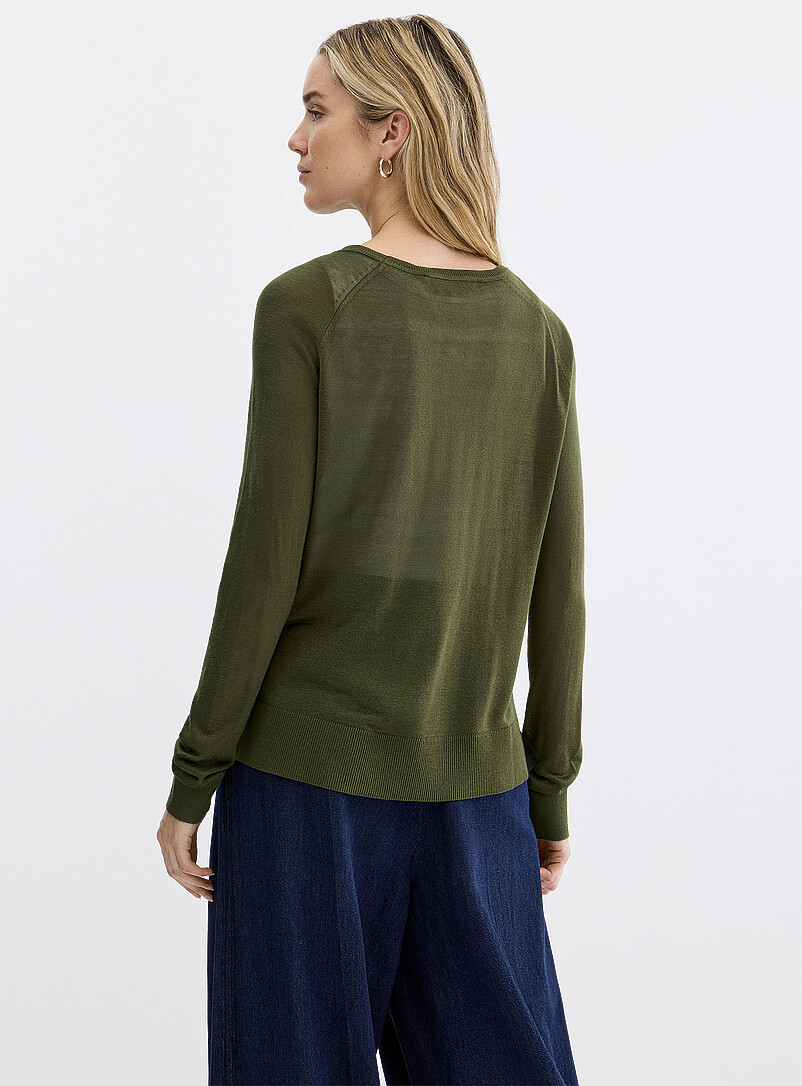 Contemporaine Royal/Sapphire Blue Ultra-fine knit sweater for women