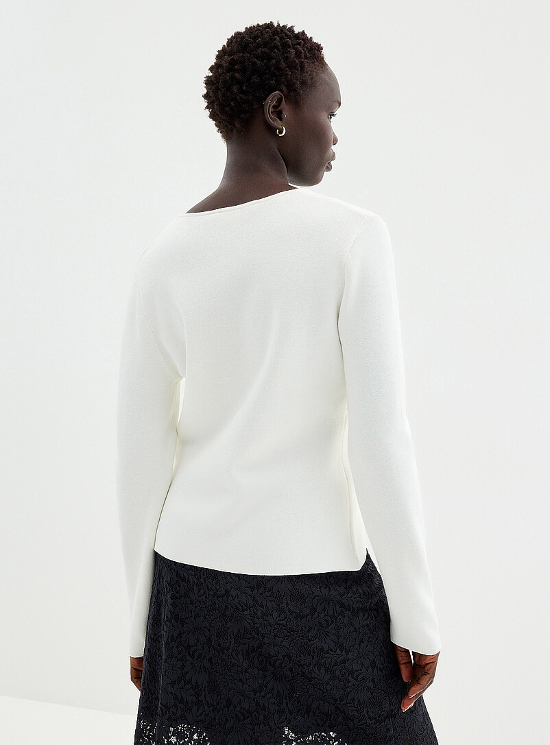Contemporaine: Le cardigan cintr&eacute; boutons dor&eacute;s &eacute;clectiques Noir pour femme
