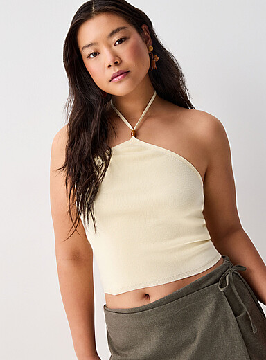 Triangle halter cami