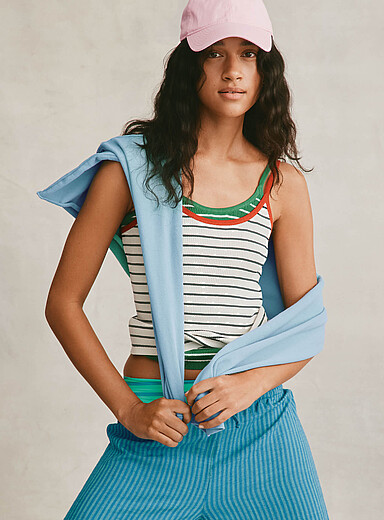 La camisole rayures pop