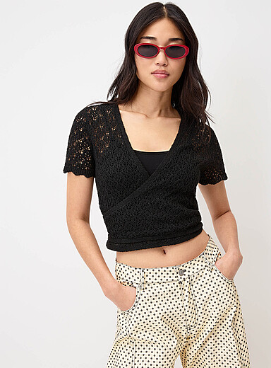 Le bol&eacute;ro tricot ajour&eacute;