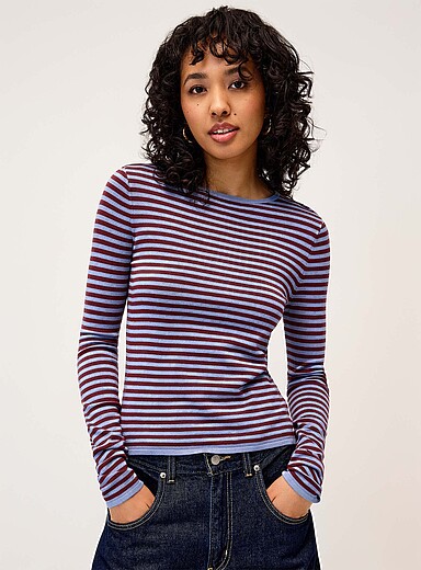 Le chandail ray&eacute; <b>Coupe ajust&eacute;e</b>