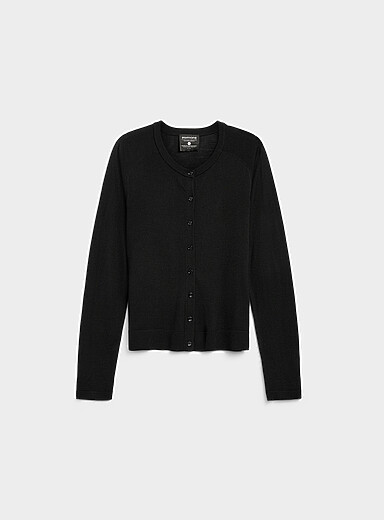 Casual merino wool cardigan