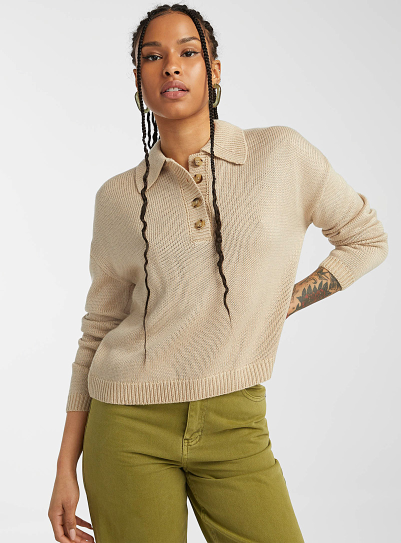 Loose polo sweater | Twik | Shop Women 