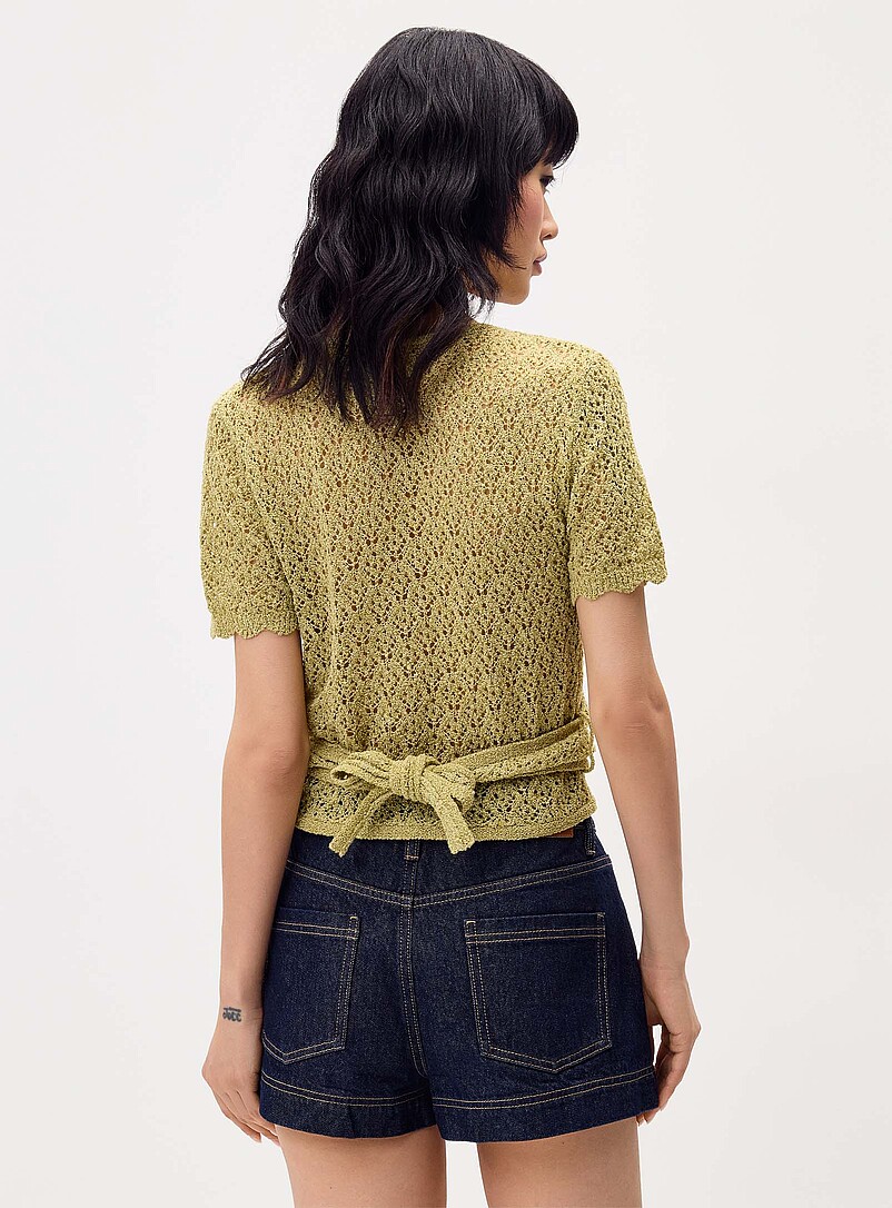 Openwork knit bolero product image 3