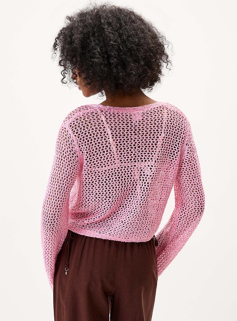 Shimmering openwork cardigan product image 3