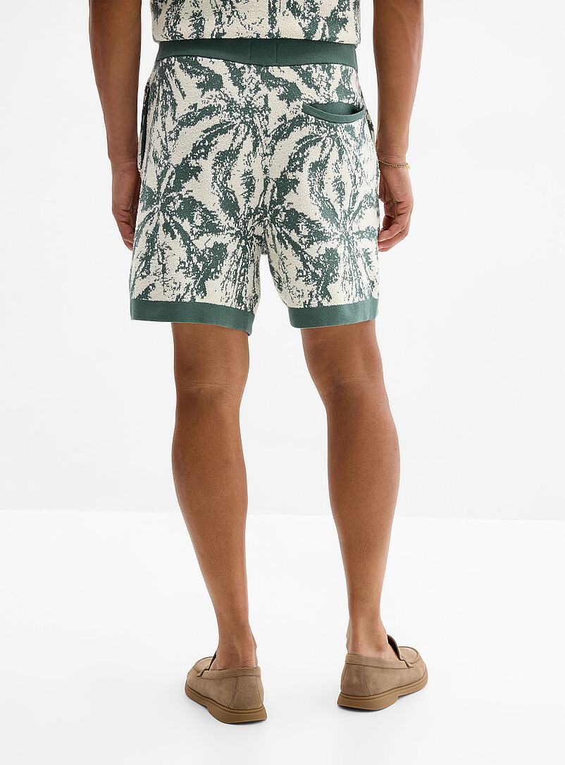 Abstract jacquard knit short Inseam: 6" (15.5 cm) product image 3
